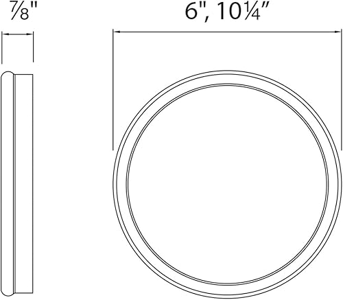 Miniatura 2 de WAC Lighting Geos - Montaje empotrado redondo LED de perfil bajo de 10 pulgadas, 3000 K, color blanco