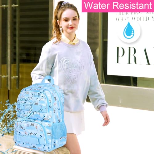 UFNDC Backpack for Girls, 17.5" Water Resistant Cat Galaxy Tie-Dye School Backpacks, Teens Bookbag for Women College Middle3