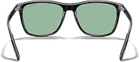 Vista 114 de MERRY'S S8286 Lentes de sol polarizados de aluminio, unisex, estilo de época, para hombres y mujeres 0c03 Marco negro/lente de espejo verde/patillas
