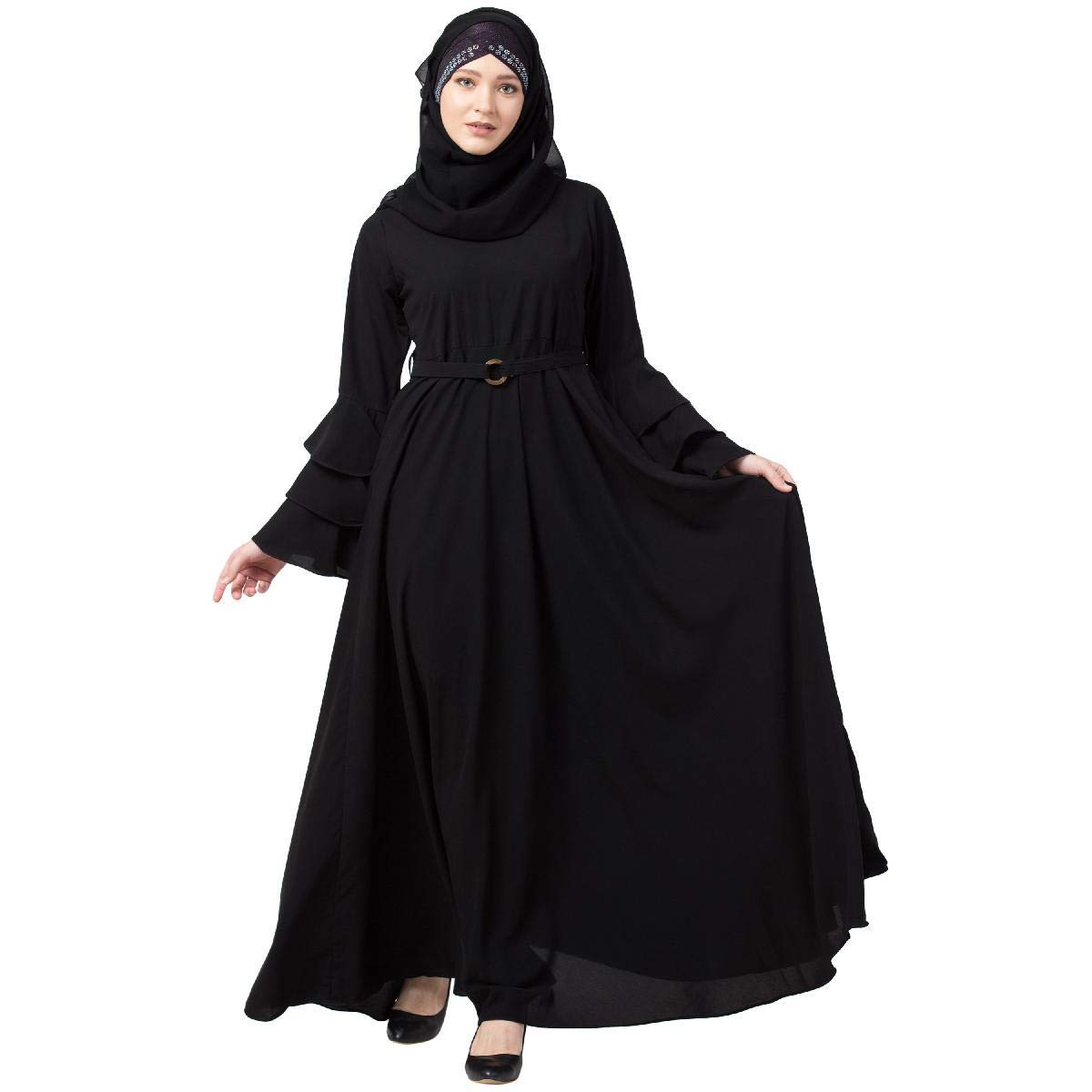 bt - being traditional Women's Ankle Length Umbrella Abaya Dress-picture-27
