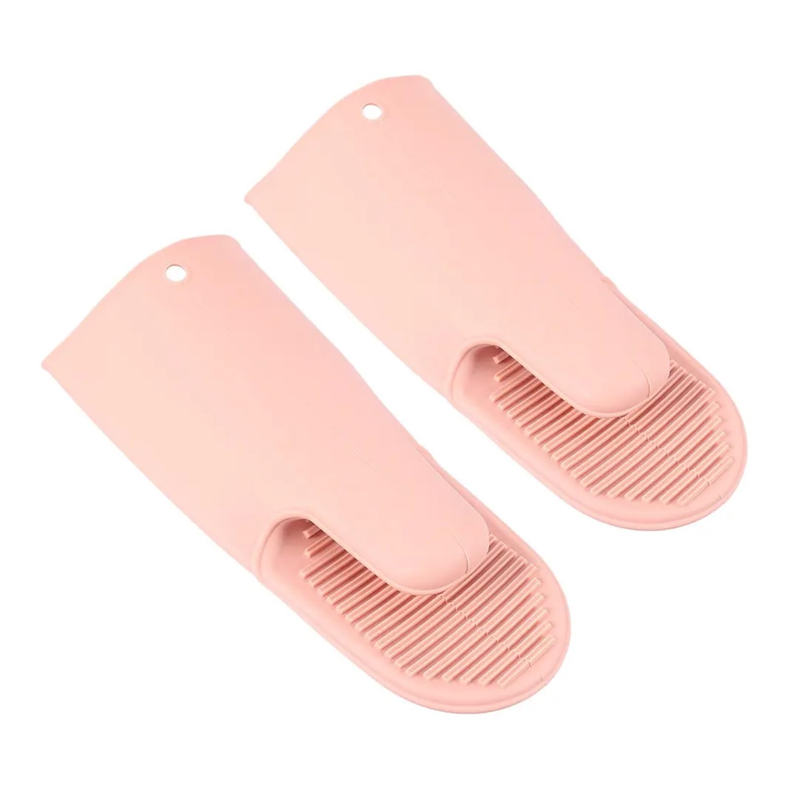 Guantes de horno de silicona, guantes antideslizantes para hornear, rosa | Diseño nórdico, 28.00X10.20X10.20cm, no tejido, 2 guantes para microondas parrilla cocina