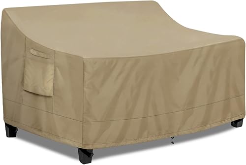 Miniatura 11 de PureFit Funda impermeable para sofá de exterior, funda para muebles de sofá de patio, funda de 3 plazas para exteriores con ventilación de aire y