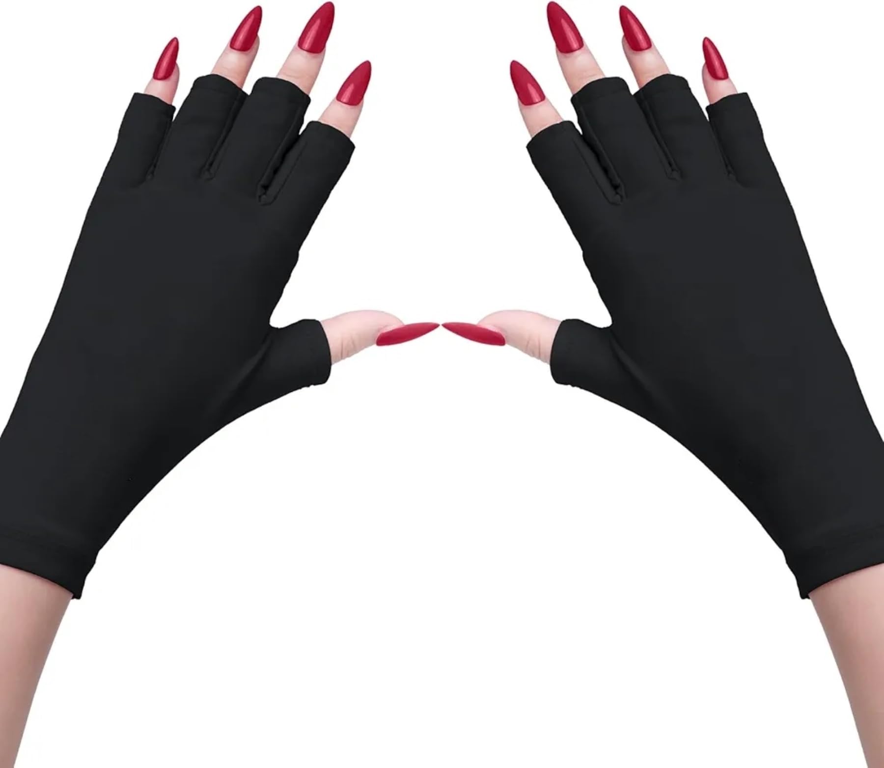 FEELHIGH UV Gloves for Gel Nail Lamp, Professional UPF50+ Protection Manicures, Art Skin Care Fingerless Anti Glove Protect Hands from Harm, 99% UV Protection, Suitable for Outdoor Activities (Black) (B0CSDPQ3PG) Amazon Price History, Amazon Price Tracker