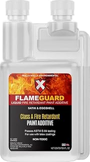 Flame Guard Liquid Fire Retardant 8oz Paint Additive Treats 1 Gallon