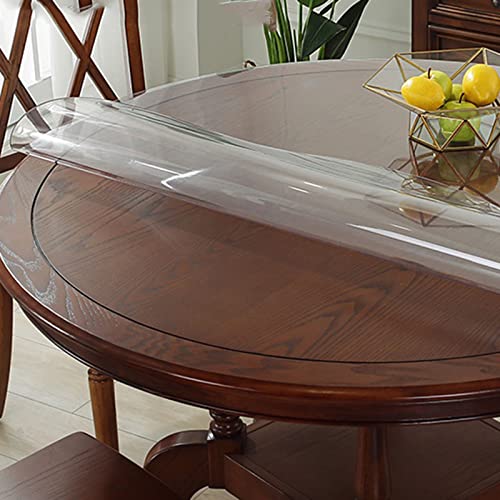 Nappe protection transparente de table ronde pour éviter les rayures - 2