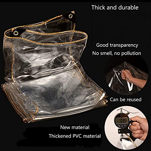 Lona protectora impermeable transparente de alta densidad personalizable 4