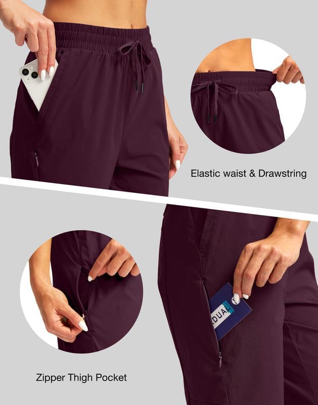 G Gradual Women's 15'' Long Shorts Below The Knee Hiking Cargo Capris Stretch Quick Dry Bermuda Shorts for Women with Pockets - Image 4