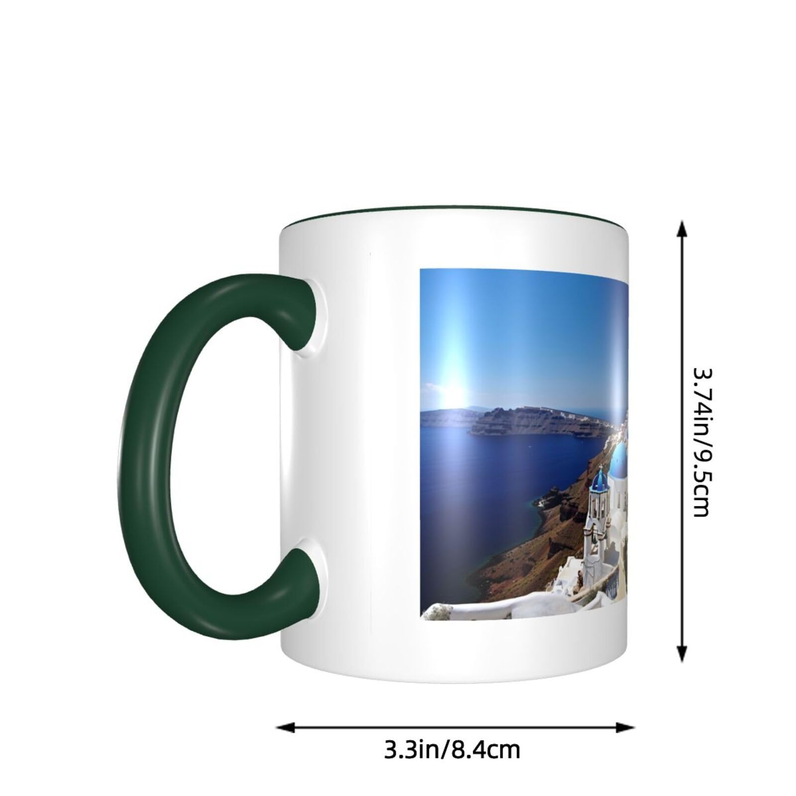 Hkbbzyd Santorini Tasse Personnalisée En Céramique Motif