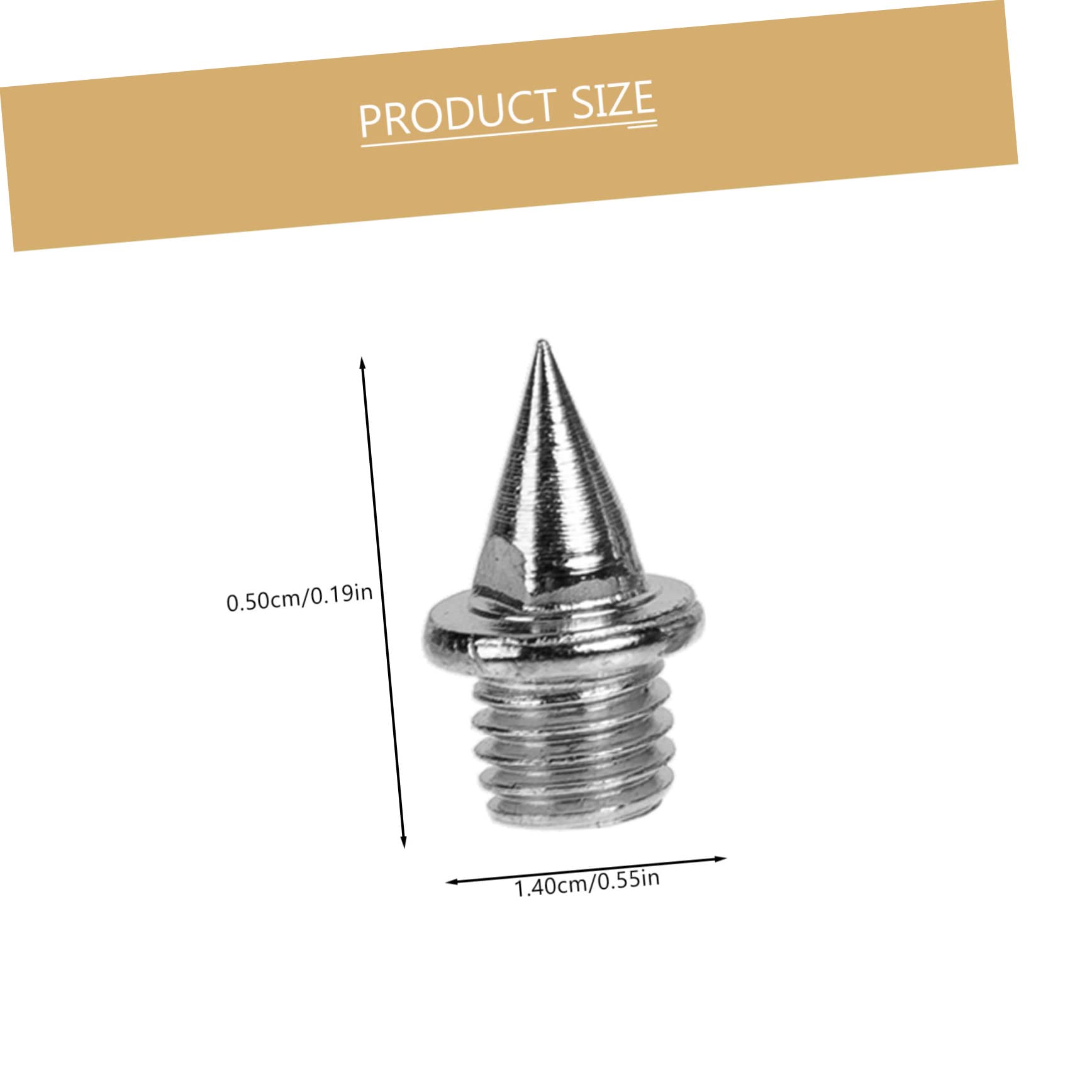 balacoo Sprint Spike Accessories 120 Pcs Track Spikes Nails for Running Shoes Easy Installation Wrench for Maintenance Field and Cross-Country Competitions