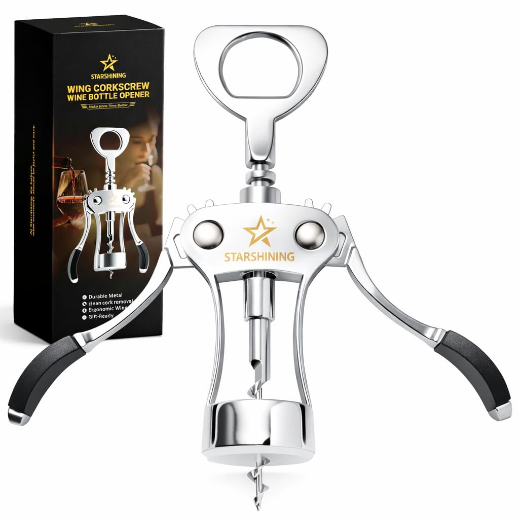 Premium Wing Corkscrew - Easy Wine Opener -1