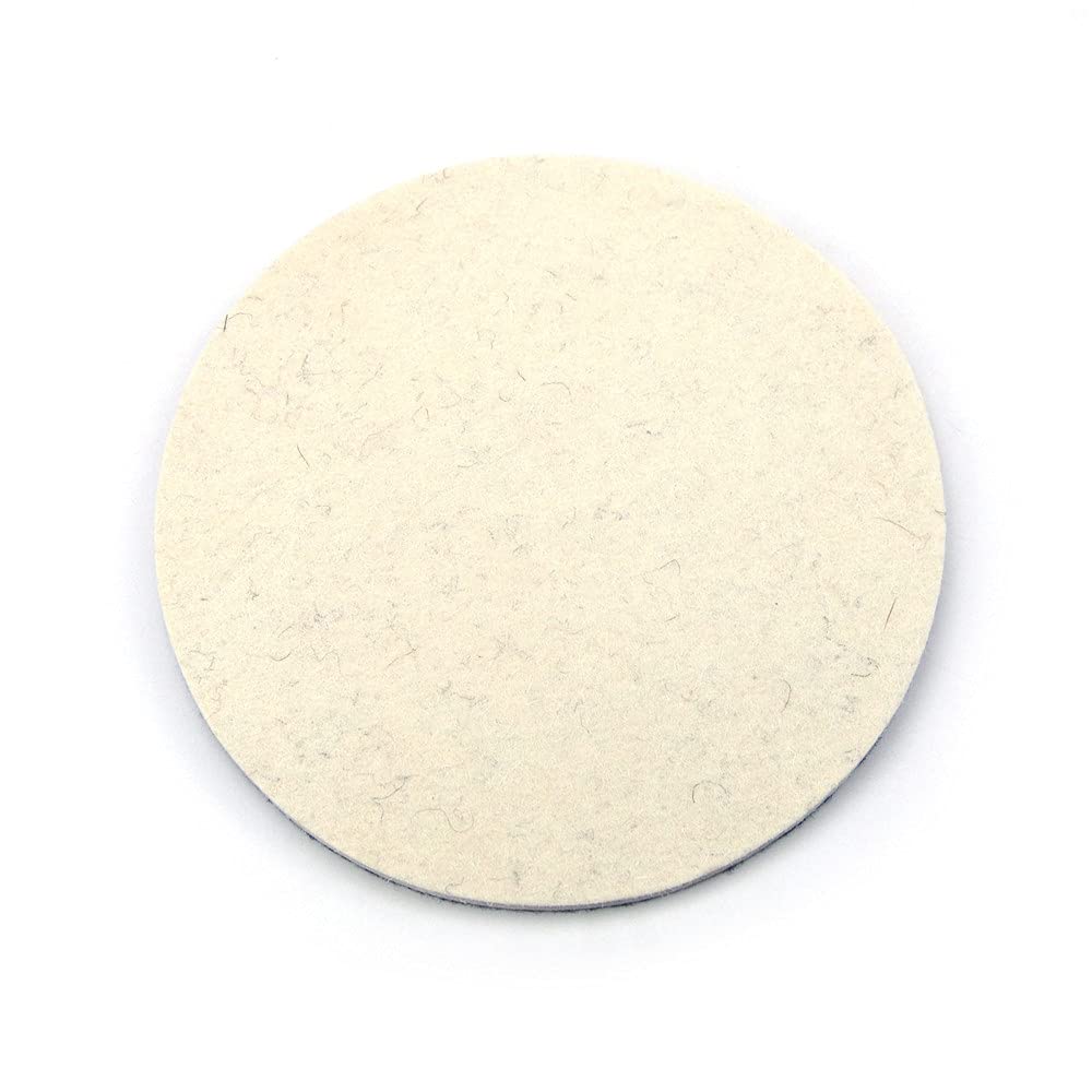 2 Pezzi 1/2/3/5/6/7 Pollici floccaggio Feltro di Lana lucidatura Disco abrasivo abrasivo ad Alta densità Gancio e Passante lucidatura pastiglie(7 inch X 2pcs)