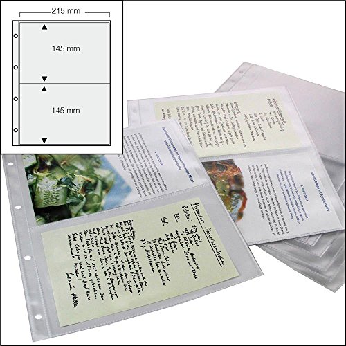 Classement SAFE 5480 feuilles recharges 2 compartiments 145x215 mm pour album