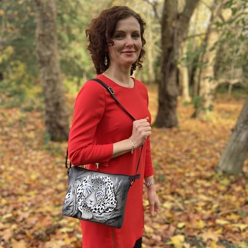 Image of Anna by Anuschka Women's Hand-painted Women's Genuine Leather Slim Medium Crossbody