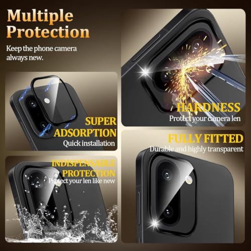 Image of 4YouQuality Camera Lens Protector Compatible with OnePlus 15R ( Black ) | 9H Tempered Glass Camera Guard | Military-Grade Protection | Scratch & Impact Resistant | HD Clear | Perfect Fit Design | Easy Installation | Pack of 1