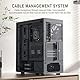 FOIFKIN M1 PC Gehäuse - Holz-Walnuss-Front, vorinstallierter 4 PWM ARGB-Lüfter, ATX Mid-Tower Gaming-PC-Gehäuse, mit Typ-C,Schwarz (Schwarz, M1)