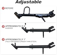 Vista 3 de Xitomer Compatible con V-Strom 650 DL650 2012-2023 Soporte lateral grande ajustable para motocicleta de 2 pulgadas