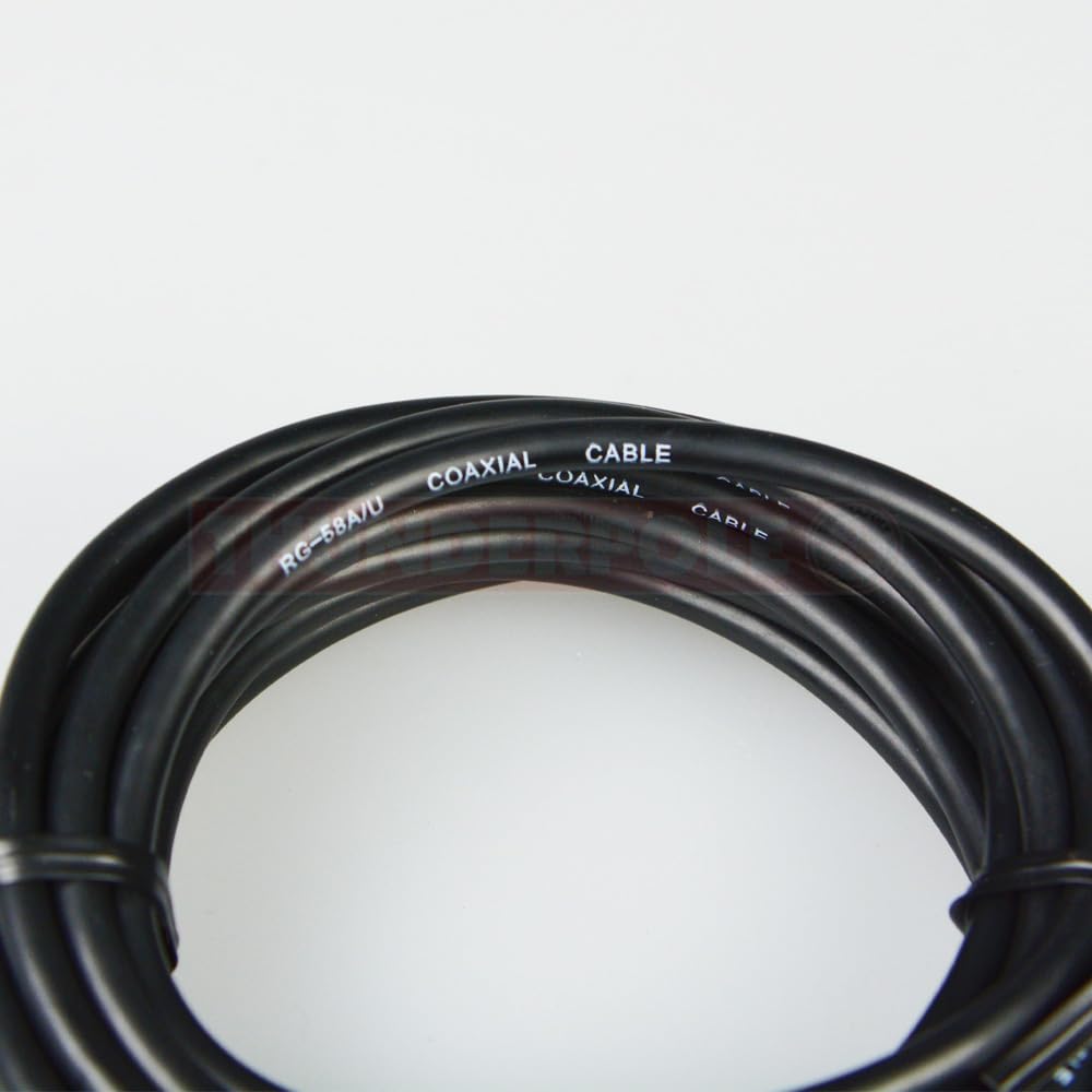Thunderpole PL259 4m Patch Lead CB & Ham Radio Premium Black RG58 A/U Cable - Image 2