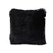 Produktbild OdeJoy Sea Lion Down Kissenbezug Sofa Kissen Abdeckung Zuhause Dekor Plüsch Kissen Vogel Brief Kissenbezug Kapok Kissen U Typkissen Rechteckige Nackenkissen Daunenkissen Latexkissen (Schwarz, 1 PC)