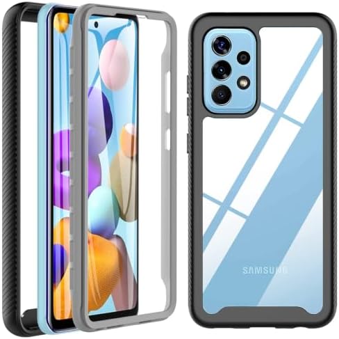 OWKEY für Samsung Galaxy A52 / A52s 5G Hülle, 360 Grad Stoßfest Handyhülle | mit Integriertem Displayschutz, Militärschutz Kratzfest Schutzhülle Outdoor Bumper Case