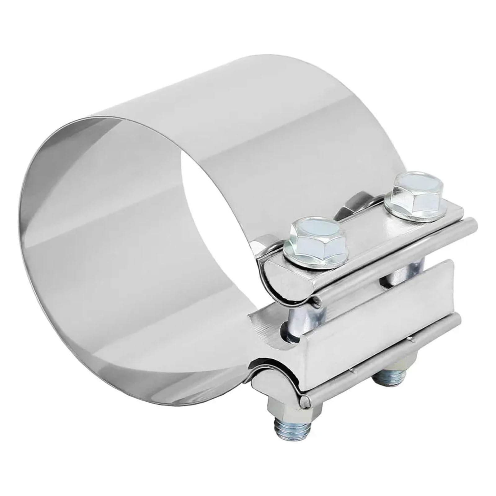 V Band Schelle Universal-Auspuffrohr-Verbindungsring, starke Stahlrohrschelle, Edelstahl-Auspuffstoßverbindungsbandschelle, Autozubehör(40mm)