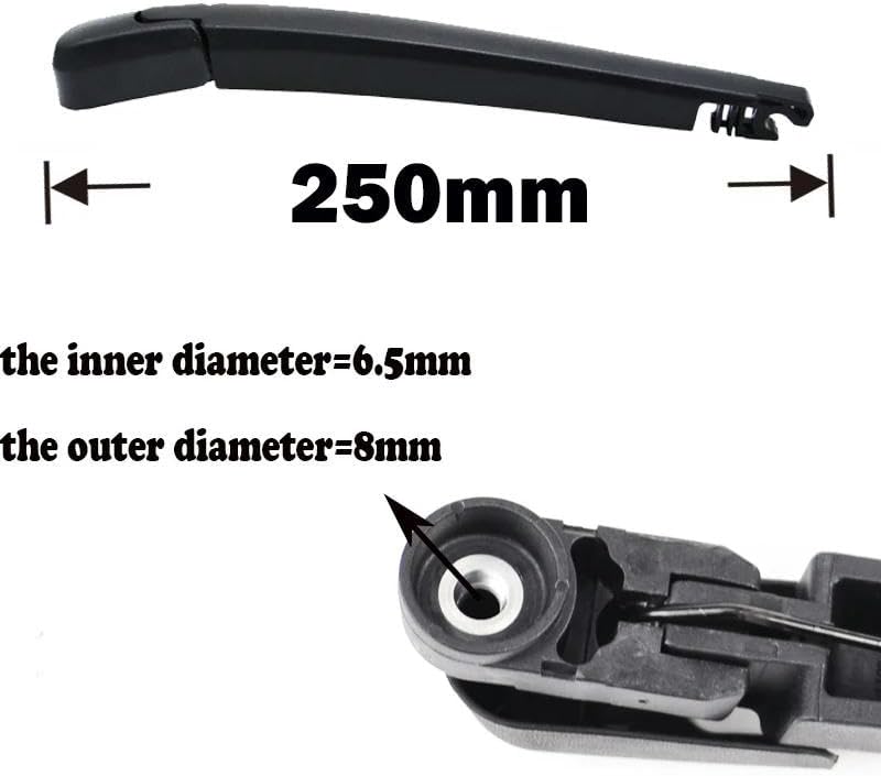 Car Rear Windshield Window Wiper Kit For Toyota For Prius V 2011-2021 Rear Wiper Arm Blade Set