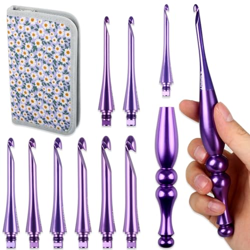 Svartur Interchangeable Crochet Hooks with 9...