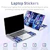 12.1 13 13.3 14 15.4 15.6 Inch Laptop Skin Decal, Laptop Skins Stickers Decals for Notebook PC, Universal Reusable Vinyl Laptop Cover Sticker, Waterproof Art Decal Protector I Neon Sign Street - Image 2
