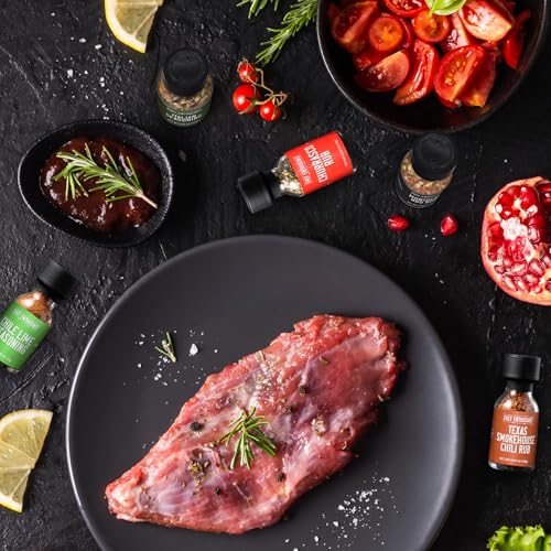 Image of Grilling Spices & Seasoning Gift Set - 24 Unique Gourmet BBQ Spice Rub Sampler - Gift Set for Birthday, Anniversary, Men, Dads, Husbands - By Chef Enthusiasts