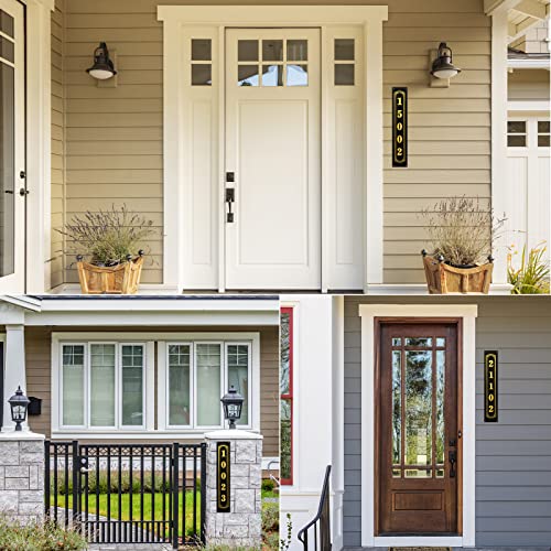 Vertical Custom House Number Address Plaque Address Sign Customized House Numbers Address Plaque Sign For Outside Home, Street, House 4H"*16"L #TOP2