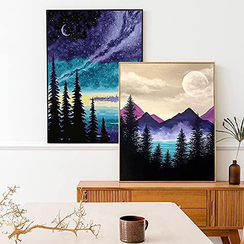 Xmasneed Malen Nach Zahlen Erwachsene, Malen Nach Zahlen für Erwachsene, DIY Malen Nach Zahlen, Handgemalt Ölgemälde… – Bild 3