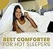 Climabalance Lightweight All Year Down Alternative Comforter Queen - Breathable Patented Design - Increases Deep Sleep Phases up to 50% - Virgin Polyester - Queen 88