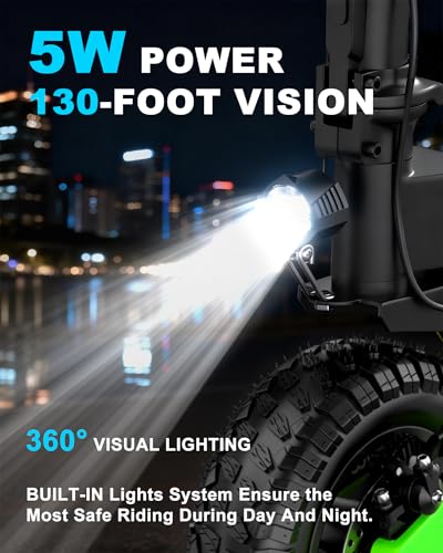 Image of Electric Scooter Adults, Up to 31MPH,11 inch Off-Road Tires, 20 /45 Mile Range | 1200W /2400W,31MPH /40MPH, Fast E-Scooter,Heavy Duty, Full Suspension,Commuting