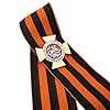 St. George Ribbon 9 May WW2 Russian Victory Day - White Cross Pin Badge #2