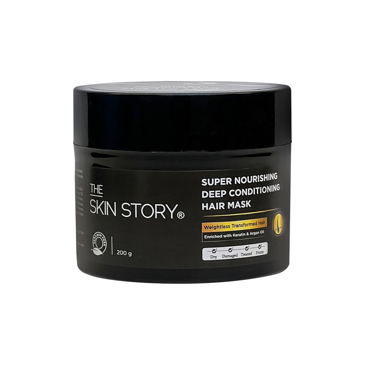 The Skin Story Argan Oil Hair Mask | Nourishing Deep Conditioning smoothening | For Frizzy, Dry, Damaged, Chemically Treated Hair | With Keratin & Vitamin E | Spa Cream for Straight or Curly hair | Sulphate Free Paraben Free (200g)-image-44