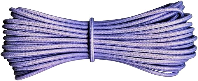Round Elastic Cord - 4 mm diameter - Lilac - 10 metres