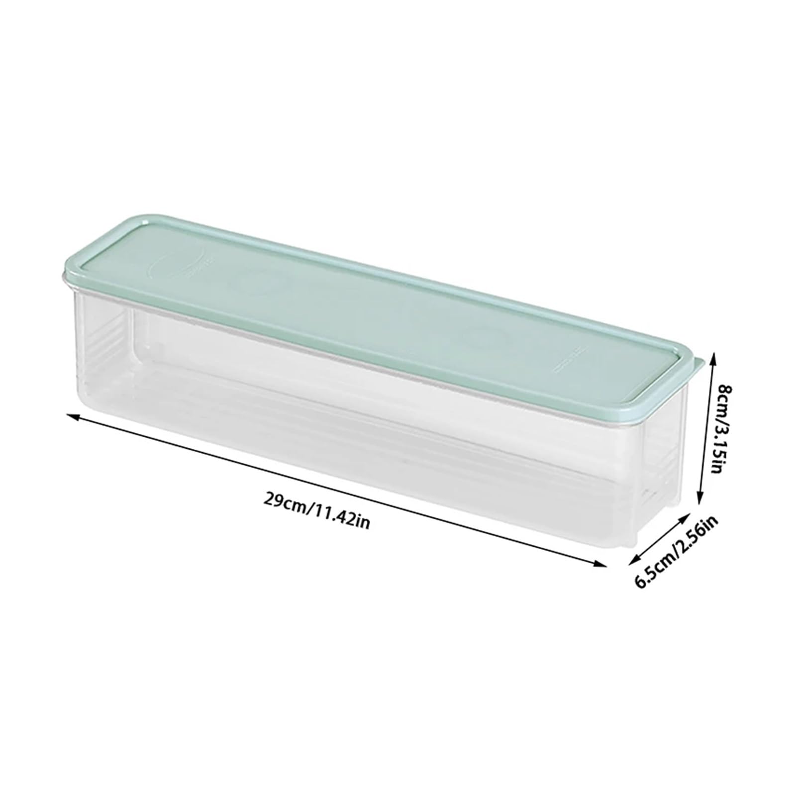 Scatola portaoggetti for noodle da 3 pezzi, compatibile for la conservazione di cereali domestici for spaghetti cucina con frigorifero coperchio(Light green)
