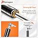 PAMAGOO 20 inch 100 lbs Gas Struts for Heavy lid RV Bed Lift Kit, 20'' 445N Gas Prop Spring Shocks with Mounting Brackets for DIY Window Cabinet Door Tool Box, 2 Pack (fit 80-110 lbs)