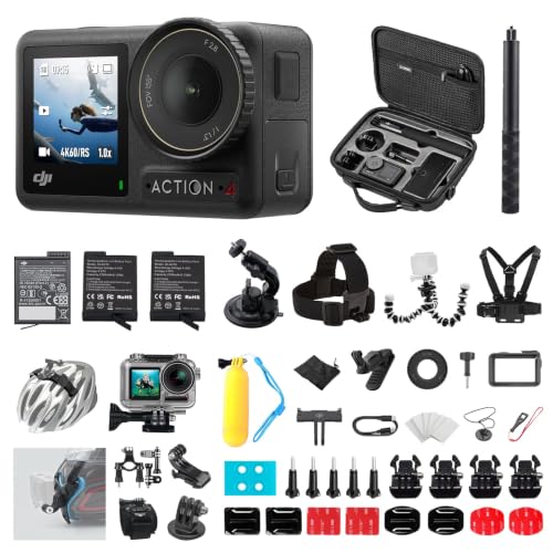 DJI Osmo Action 4 Essential Combo with 58-in-1 Kit & 2 Extra Batteries by DJI - Used condition - CA$390.07