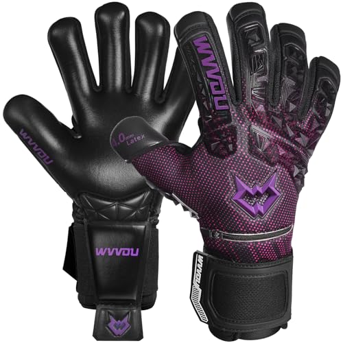 WVVOU Soccer Goalie Gloves for Adults and Youth, High Performance Goalkeeper Gloves with 5...