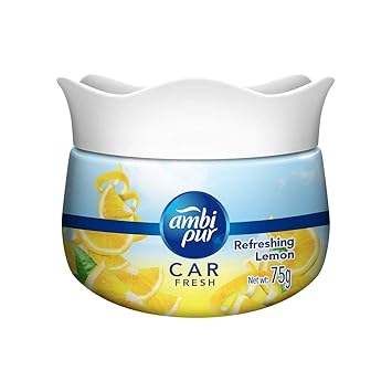 Ambi Pur Car Freshener Gel, Refreshing Lemon, 75 g