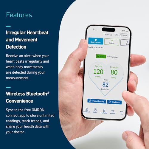 Omron BP5150 Bronze Upper Arm Blood Pressure Monitor, Clinically Validated, Medical Grade, Connects To Omron App For Unlimited Readings thumb #3