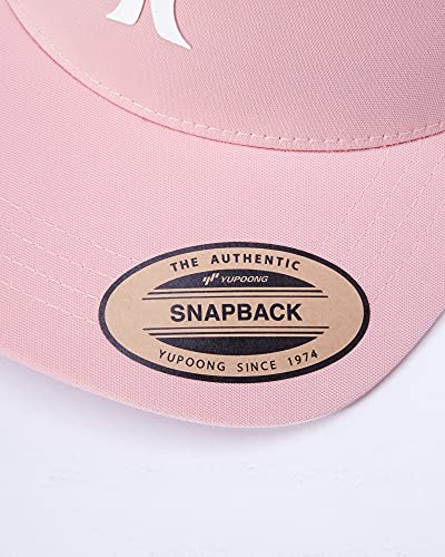 Hurley Women's Curved Baseball Cap With Snap-Back Closure, Size One Size, Pink Tint #TOP1