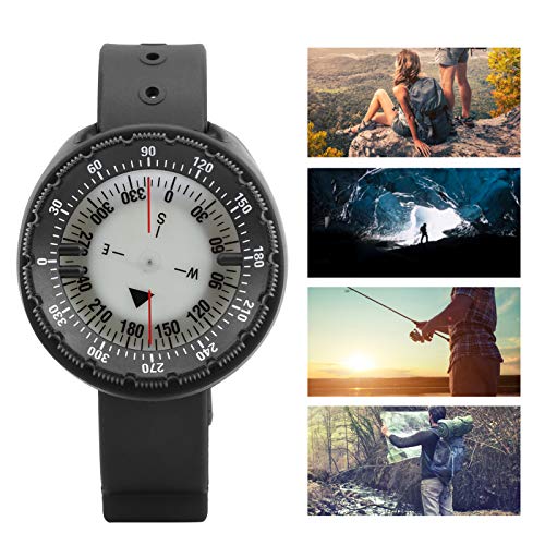 Brújula de Navegación con Esfera Luminosa para Buceo, Exploración Negra para Buceo, Snorkel, Pesca y Camping ABS + Polimetilmetacrilato miniatura 5