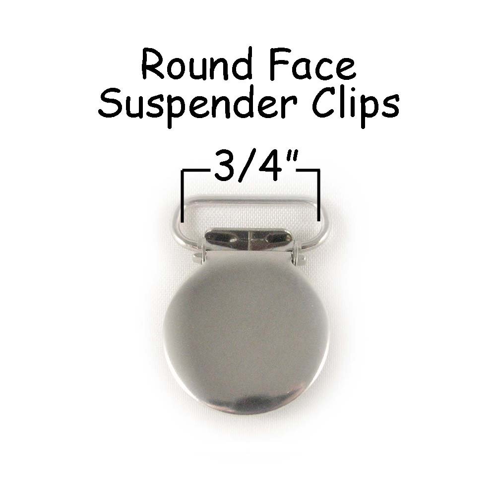 I Craft for Less Round Face Suspender Clips/Bed Sheet Holder Fasteners - Secure Hold - 3/4