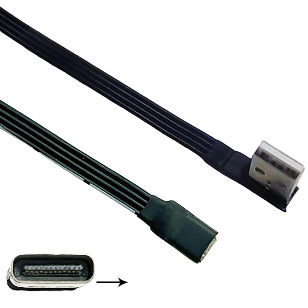 Trwałość płaski kabel USB męski na typ C żeński przedłużacz USB C do codziennego użytku