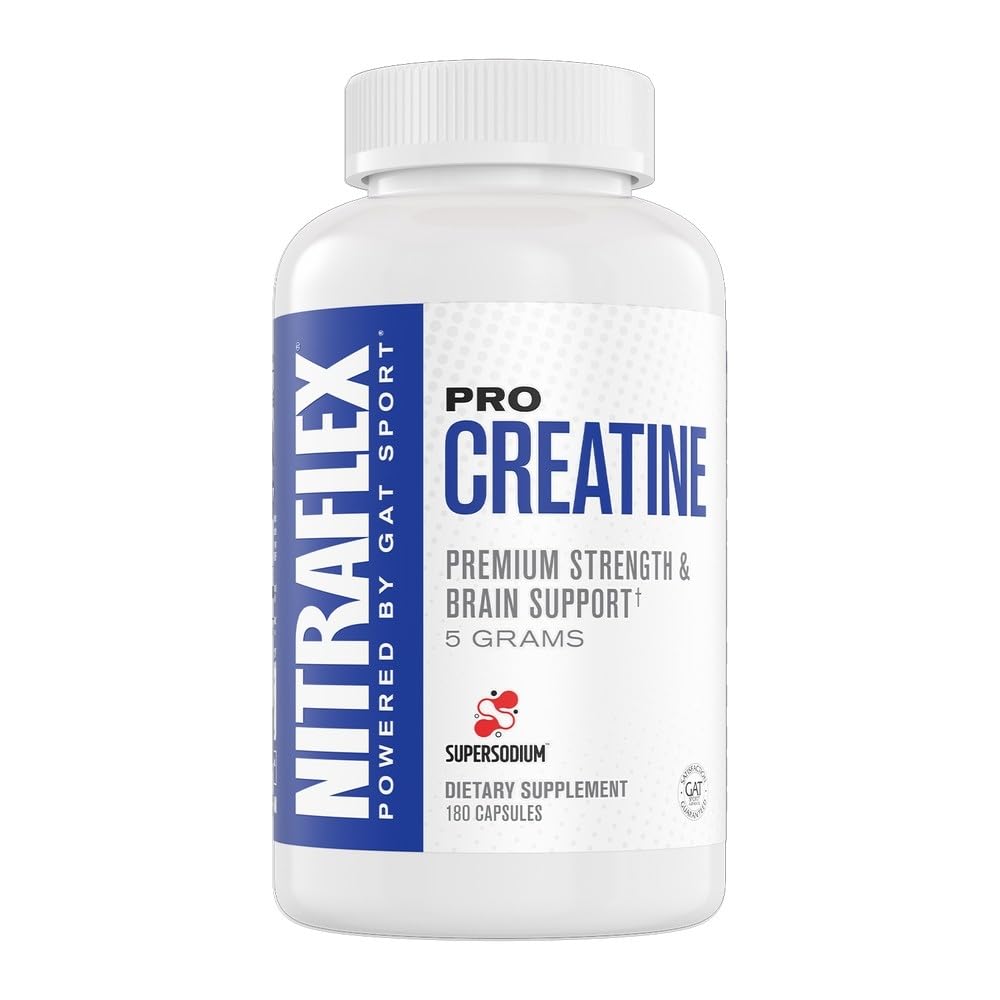 GAT SPORT NITRAFLEX PRO CREATINE, 180 Capsules (30 Servings)