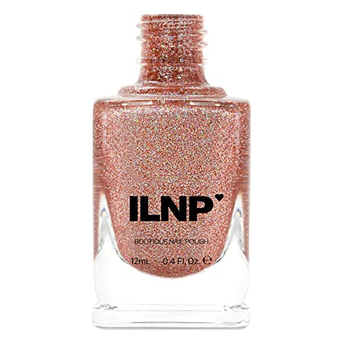 Image of ILNP Caroline - Glistening Rosy Copper Holographic Nail Polish