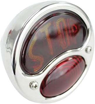 Ford "Stop" Duolamp Model A Stainless Steel Tail Light
