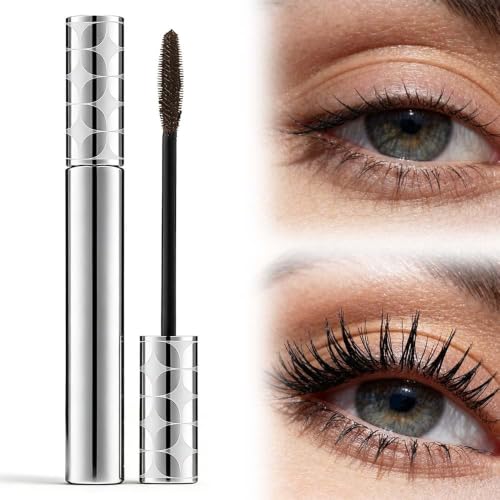 Image of Mascara for Older Women 60 Plus, Waterproof Mascara for Volume and Length, 3D Curling Eyelash Long-lasting, Washable, Smudge Proof & No Flaking (Brown)