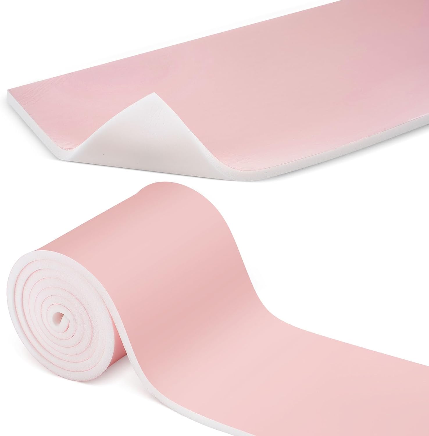 Geiserailie Foam Dressing Roll 4 x 48 Inch Sterile Non-Adhesive Hydrophilic Pads Without Border Polymeric Membrane Wound Dressing for Wound Care
